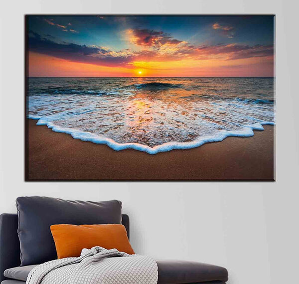 Zachód słońca nad plażą Zachód słońca nad plażą
