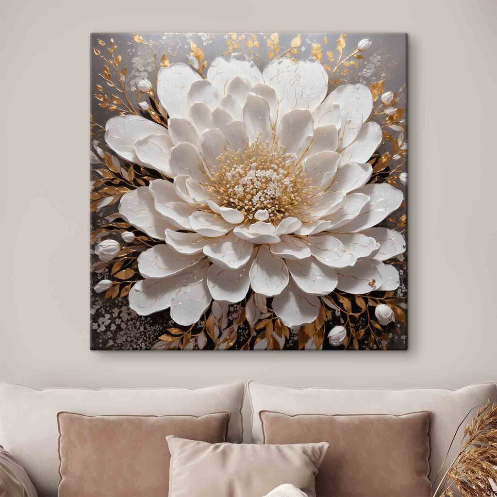 Elegant white bloom with delicate details Elegant white bloom with delicate details
