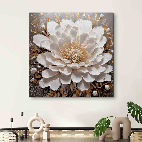 Elegant white bloom with delicate details Elegant white bloom with delicate details