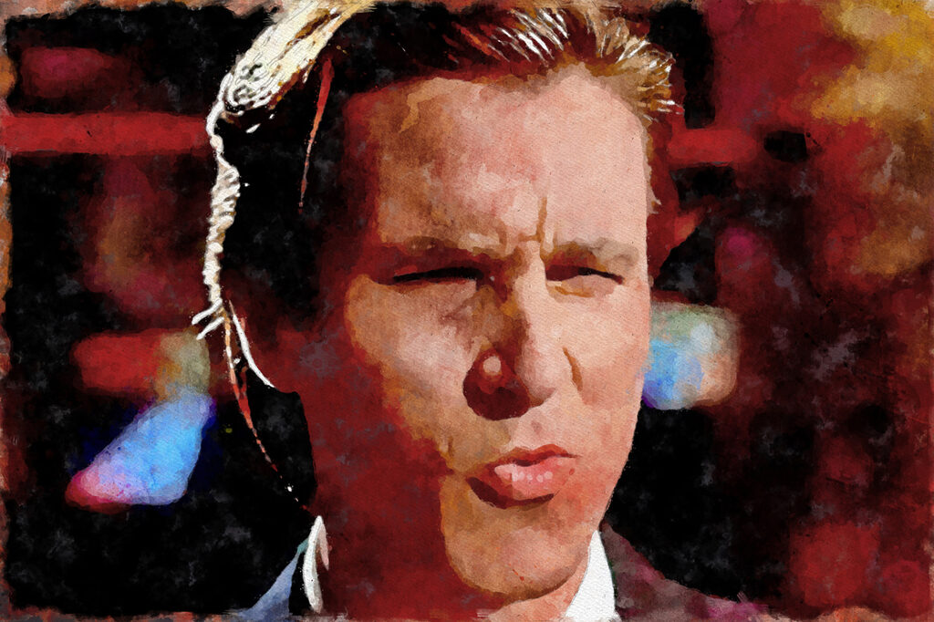 A man making a face