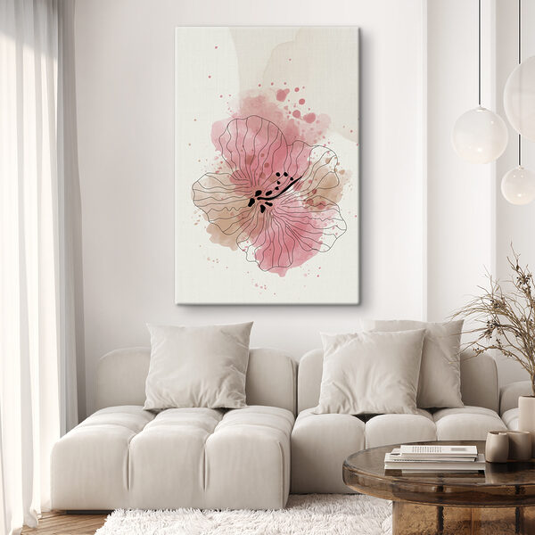 A drawing of a flower