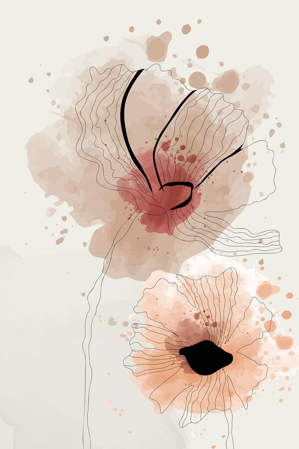 Soft blooms in gentle watercolor hues Soft blooms in gentle watercolor hues