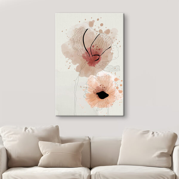 Soft blooms in gentle watercolor hues Soft blooms in gentle watercolor hues