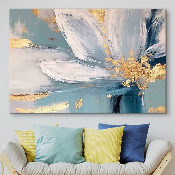 A painting of a flower A painting of a flower