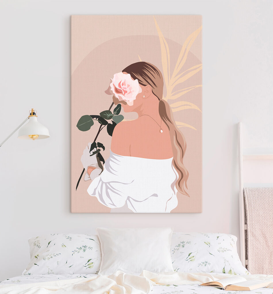 A woman holding a rose A woman holding a rose