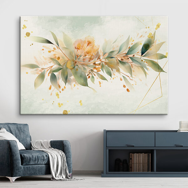 A painting of a flower A painting of a flower