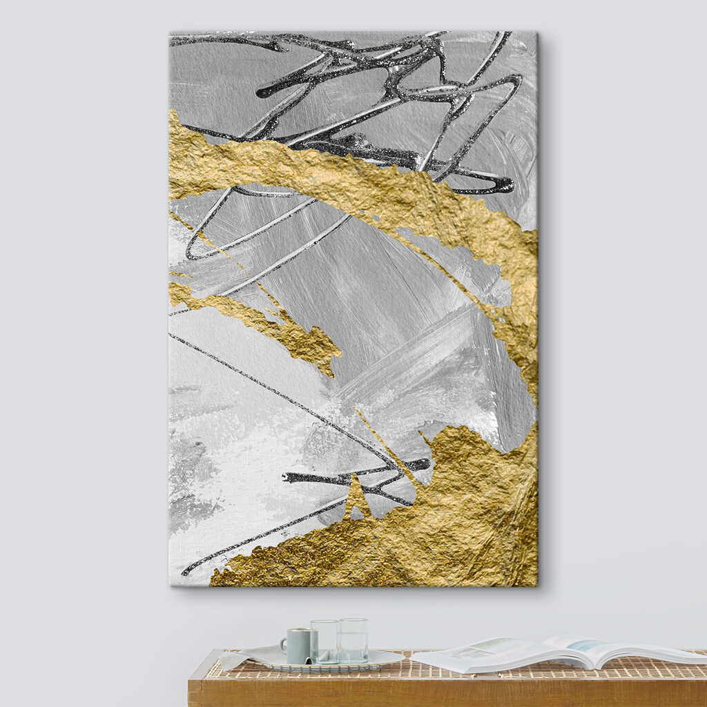 Abstract art in contrasting colors