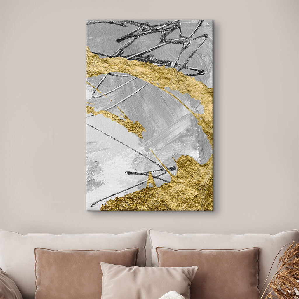 Abstract art in contrasting colors