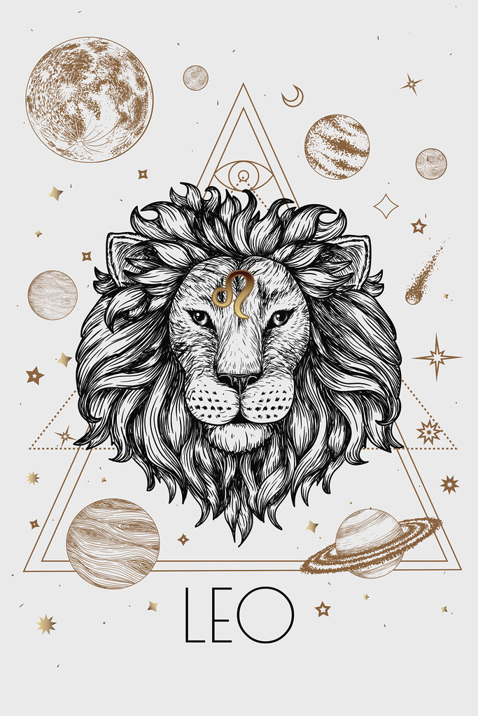 A lion with a question mark on it A lion with a question mark on it
