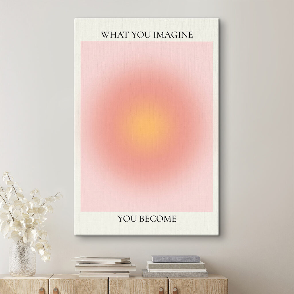 A pink and yellow circle