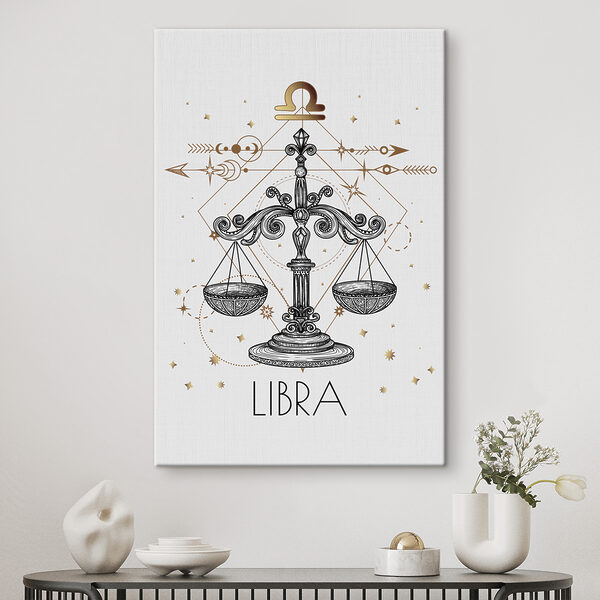 Rysunek przedstawiający znak zodiaku Waga Rysunek przedstawiający znak zodiaku Waga