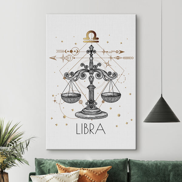 Rysunek przedstawiający znak zodiaku Waga Rysunek przedstawiający znak zodiaku Waga