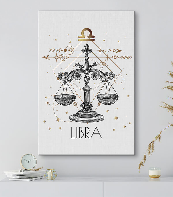Rysunek przedstawiający znak zodiaku Waga Rysunek przedstawiający znak zodiaku Waga