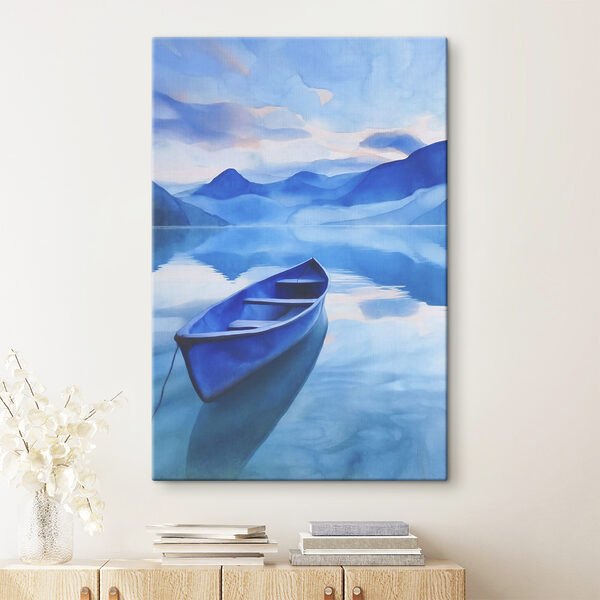 A boat on a lake A boat on a lake