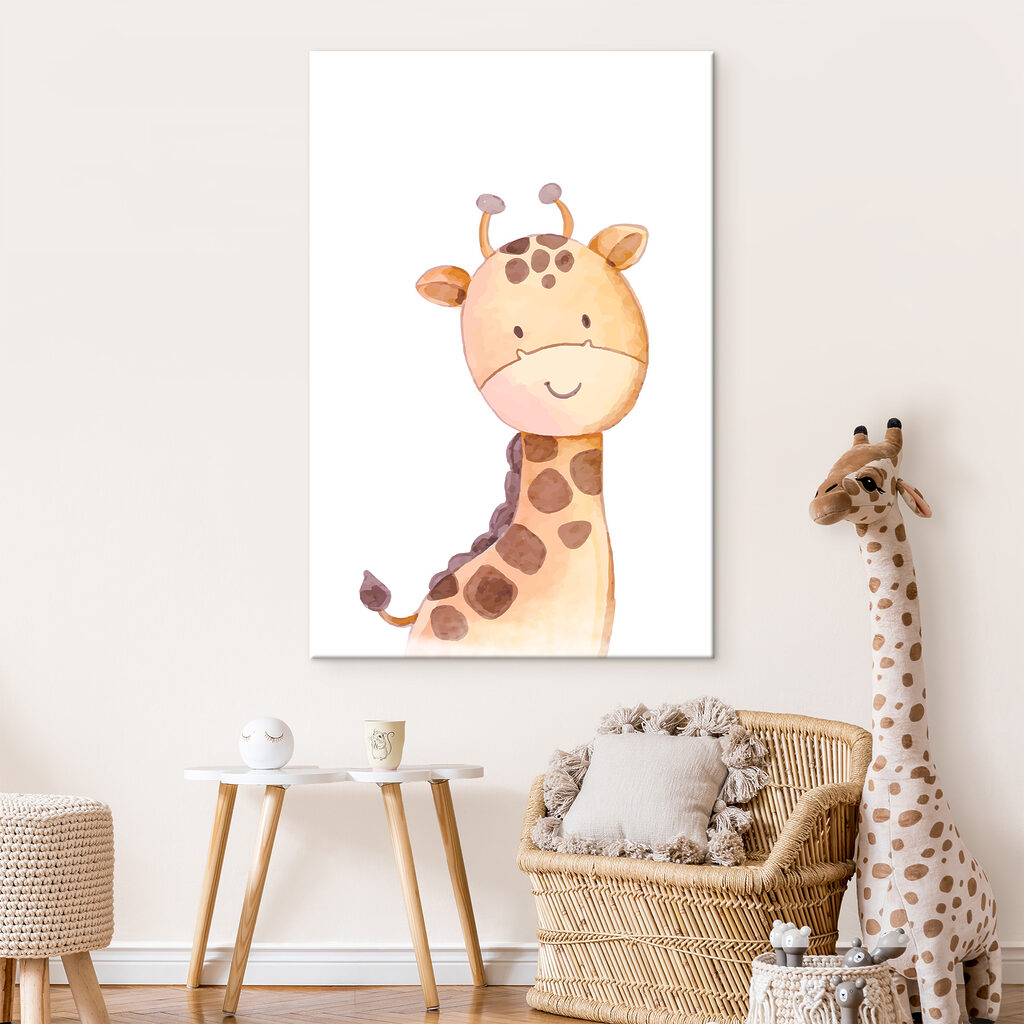 A giraffe with a white background A giraffe with a white background
