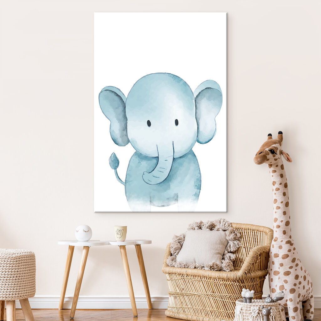 A cartoon of an elephant