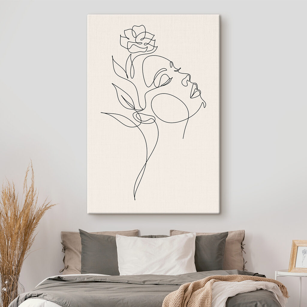 A drawing of a woman's face A drawing of a woman's face