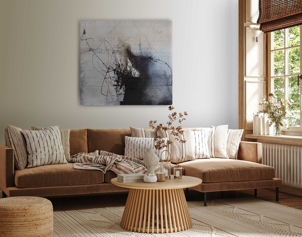 A black and white image of a person's face A black and white image of a person's face