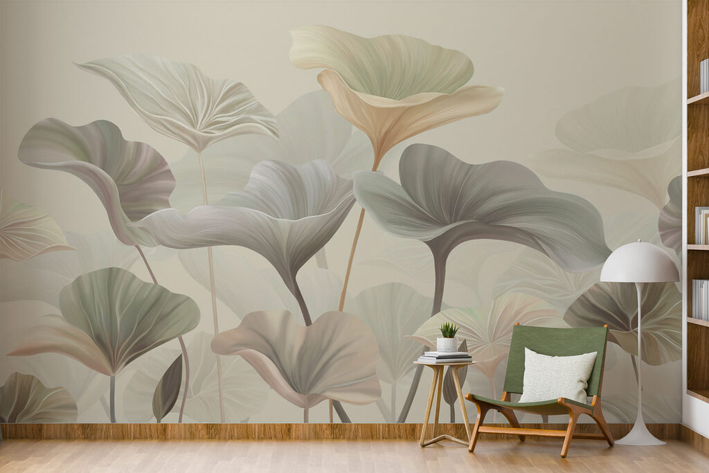 A close up of leaves