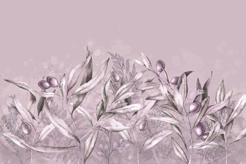A close up of leaves and berries