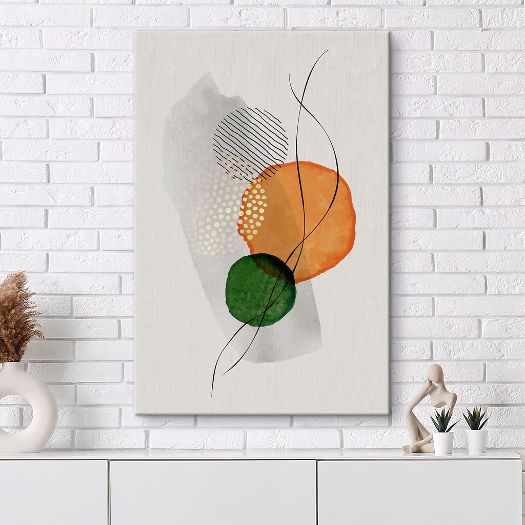 A colorful circles and lines A colorful circles and lines