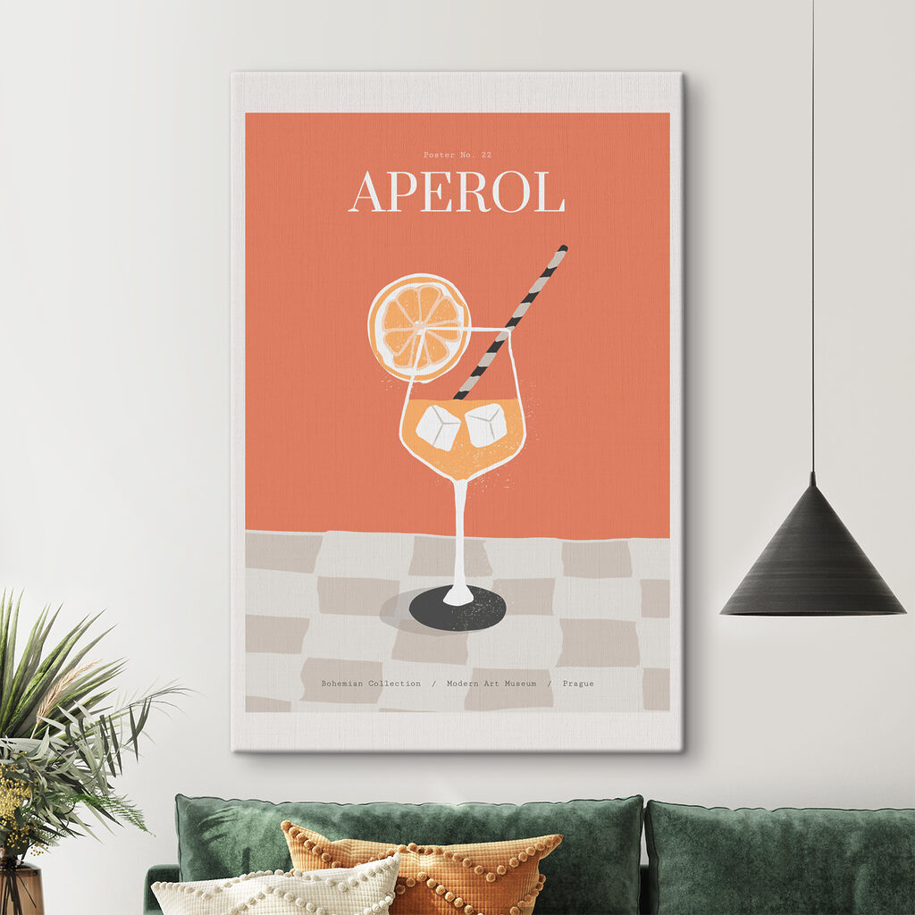 A poster of a drink