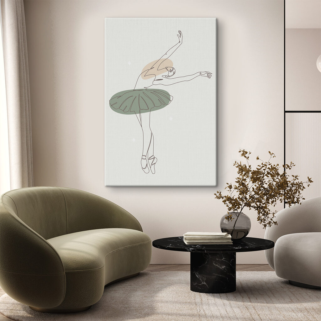 A drawing of a ballerina