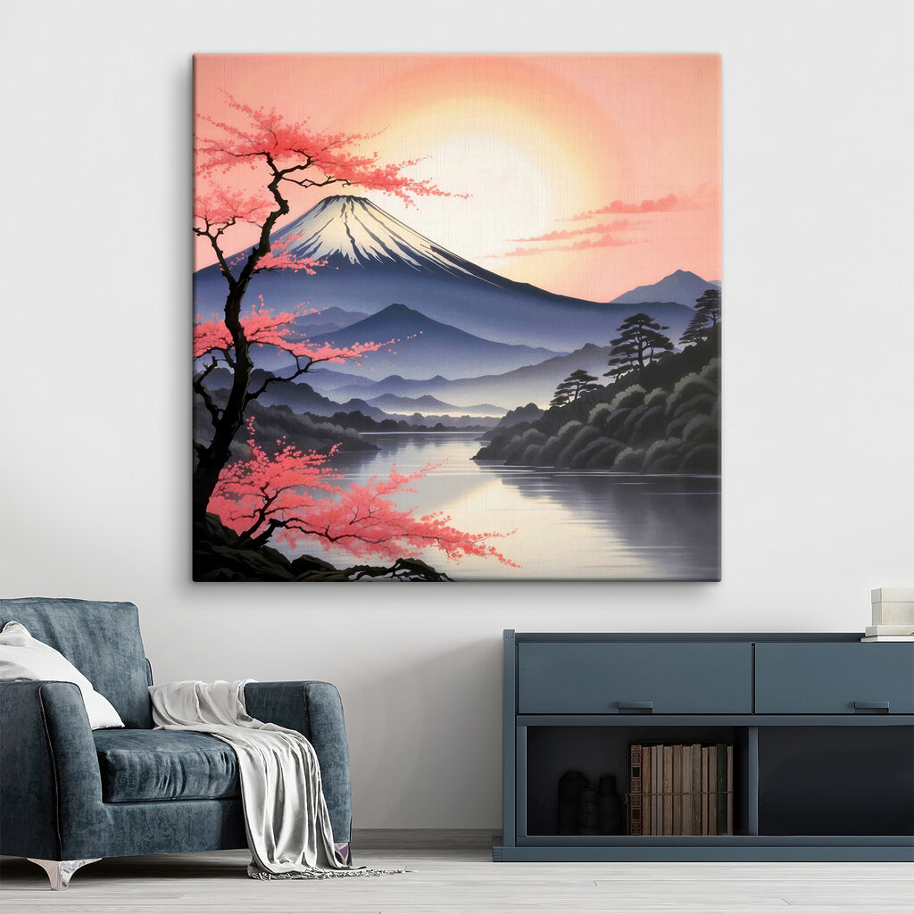 A mountain with a lake and trees A mountain with a lake and trees