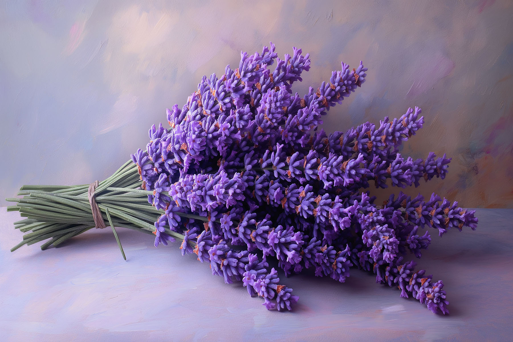 A bunch of purple flowers