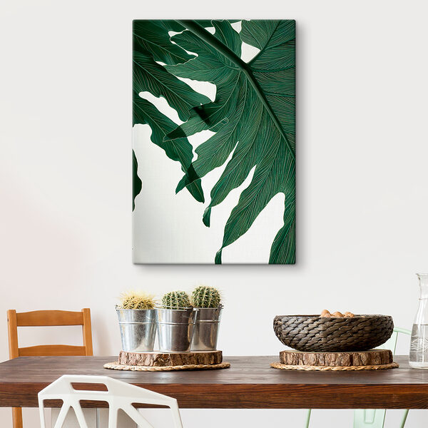 Vibrant green leaves in sunlight