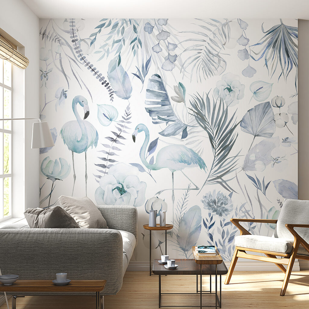 w00507v1pig34ms 1024x1024 - Wzór flamingów i kwiatów - tegory