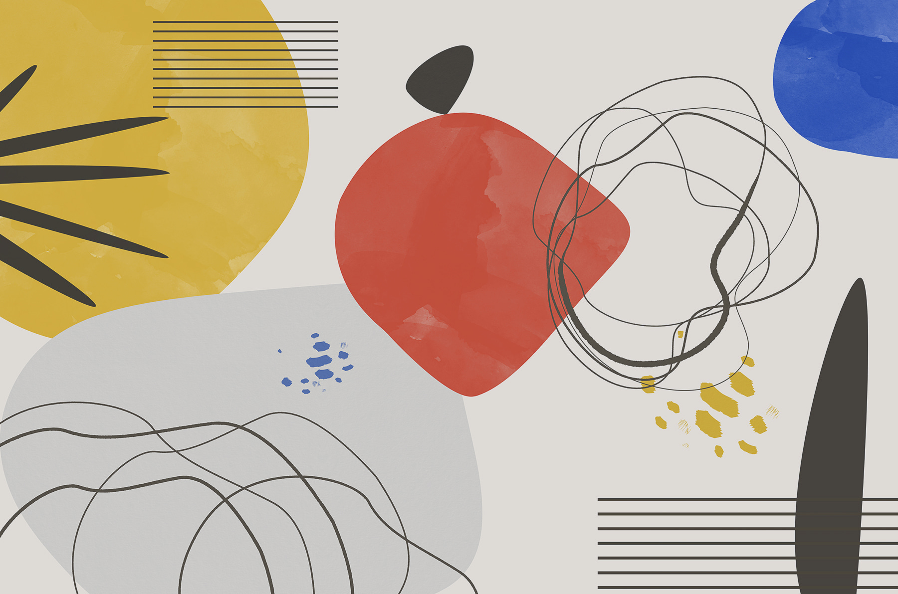 w00514p - Kolorowe dzieło sztuki z liniami i okręgami - tegory