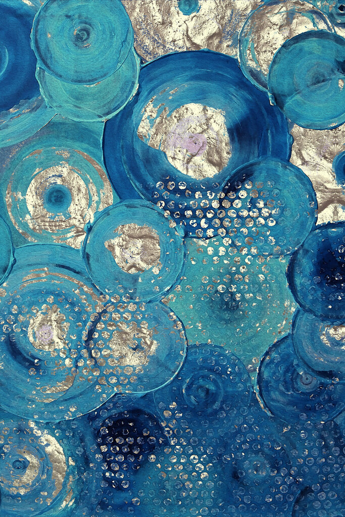 Obraz w kształcie niebieskiego i srebrnego koła s01035p 683x1024 - Obraz w kształcie niebieskiego i srebrnego koła - tegory