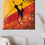 Obraz przedstawiający parę tańczących ludzi Obraz Obraz przedstawiający parę tańczących ludzi