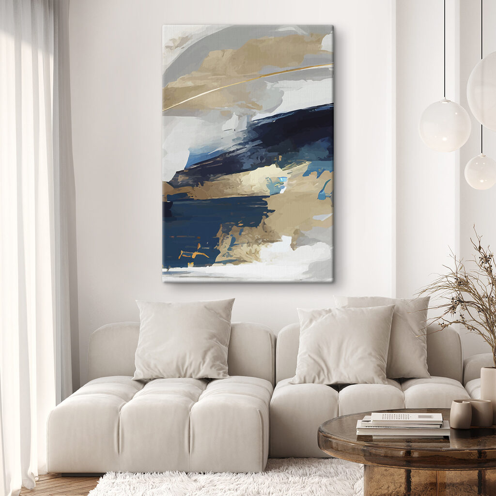 s36621pig102 1024x1024 - Obraz z niebieskiej, białej i brązowej farby - tegory