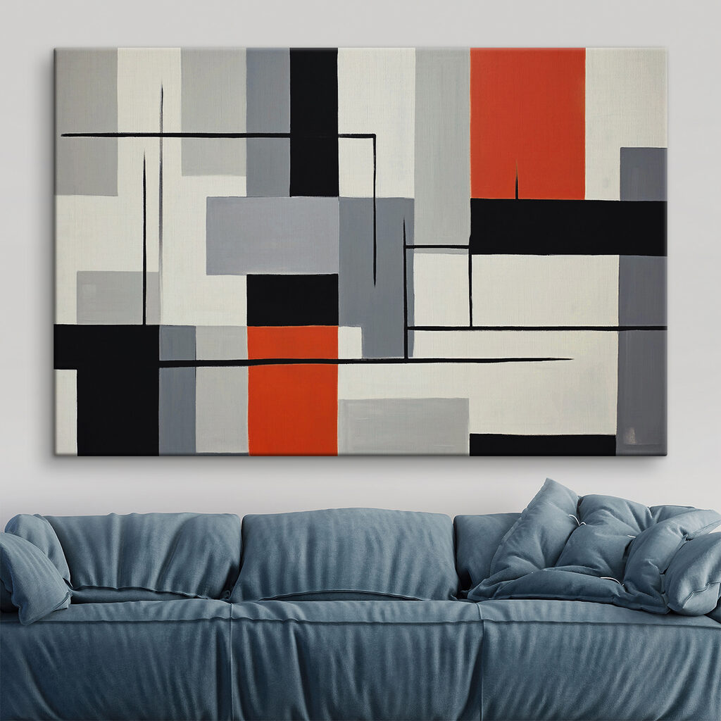 s37278pig107 1024x1024 - Obraz przedstawiający czarno-czerwono-białe prostokąty - tegory