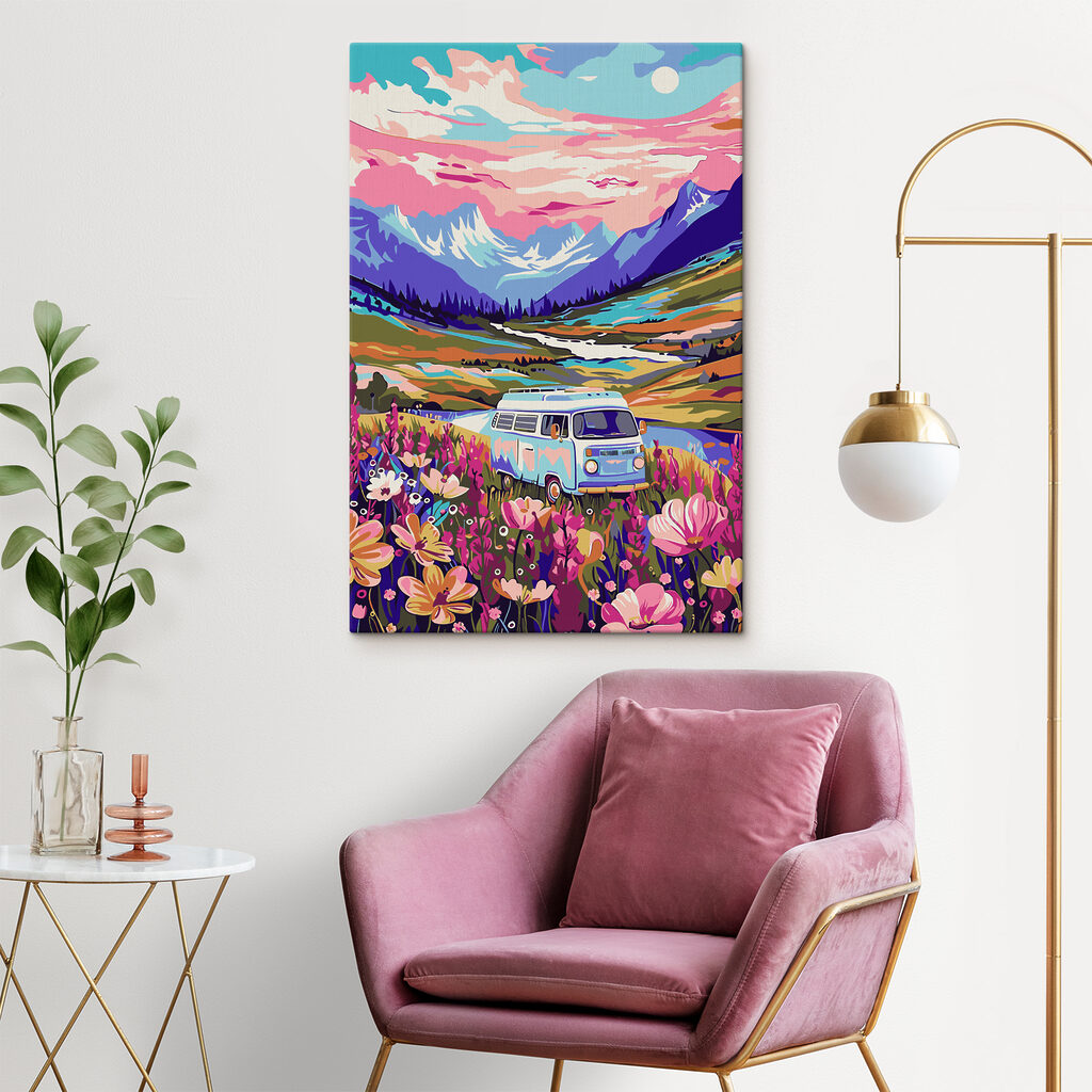 s38260pig307m 1024x1024 - Furgonetka jadąca przez pole kwiatów - tegory