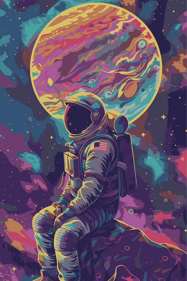 Astronauta w kosmosie Astronauta w kosmosie