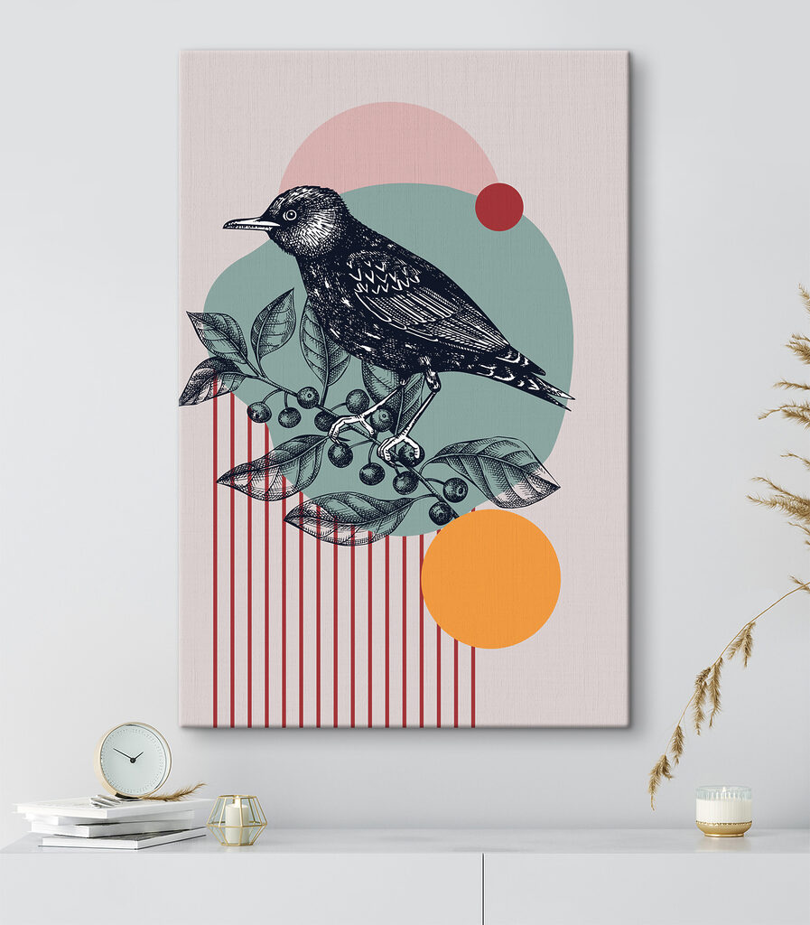 A bird on a branch