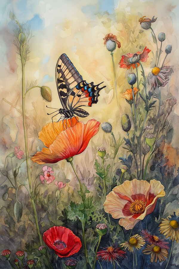 Motyl na kwiatku Motyl na kwiatku