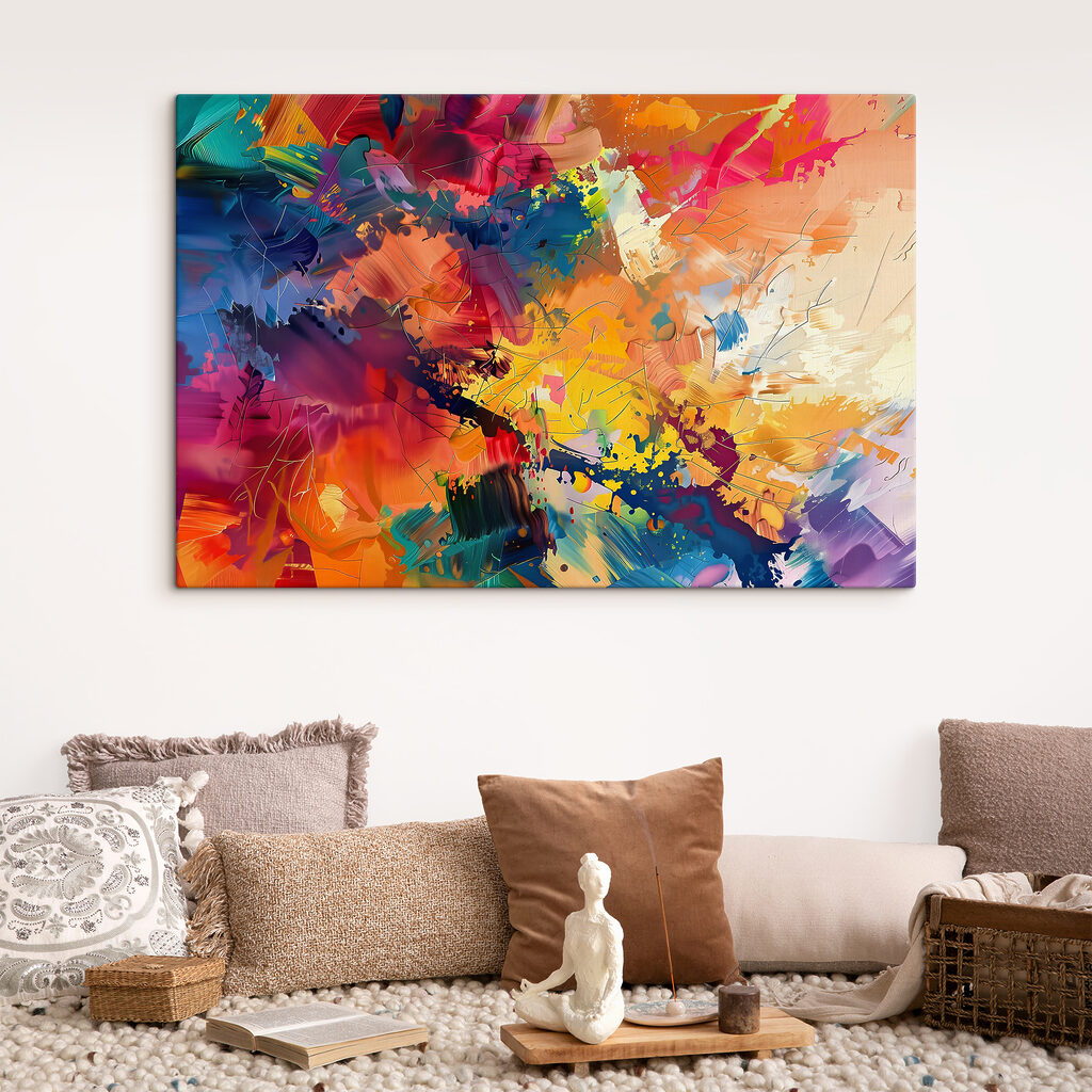 A colorful painting of different colors A colorful painting of different colors