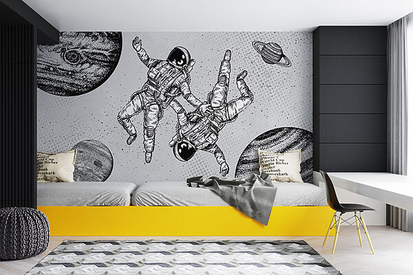 w00630pir14mr 600x400 - Rysunek przedstawiający astronautów w kosmosie - tegory