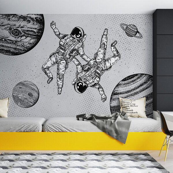 w00630pir14ms 600x600 - Rysunek przedstawiający astronautów w kosmosie - tegory