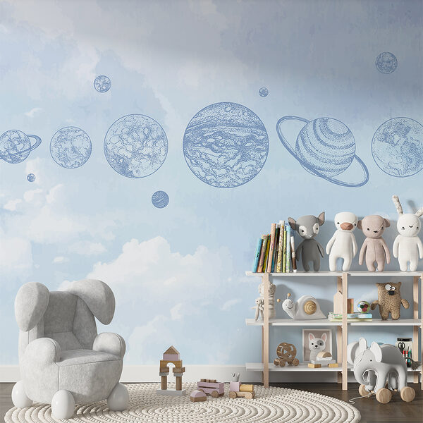 Linia planet na niebie Linia planet na niebie