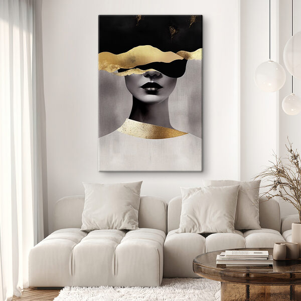 Mystical portrait with abstract highlights Mystical portrait with abstract highlights