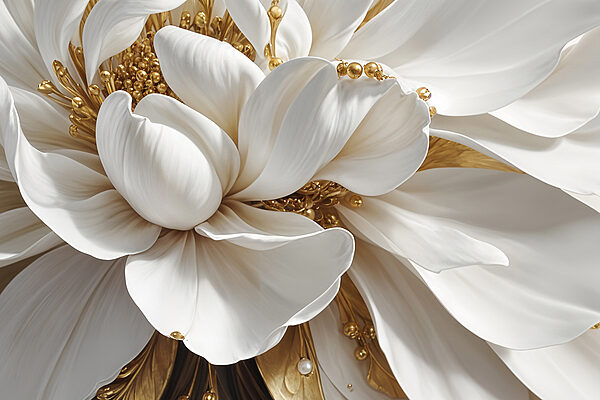 Elegant white flower with subtle details Elegant white flower with subtle details