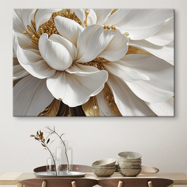 Elegant white flower with subtle details Elegant white flower with subtle details