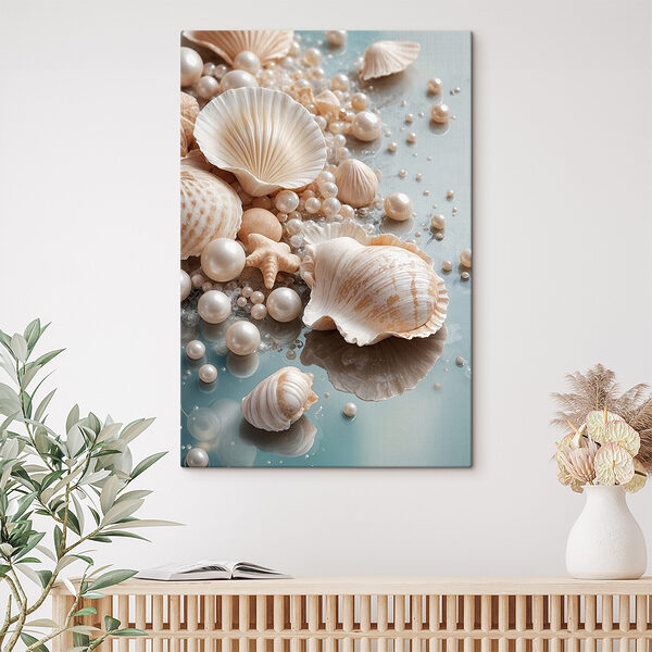 Naturally beautiful beach treasures displayed