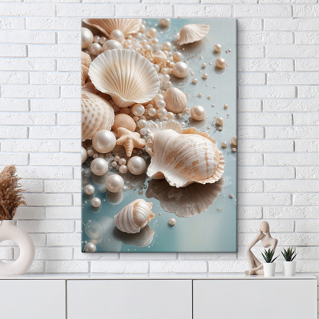 Naturally beautiful beach treasures displayed