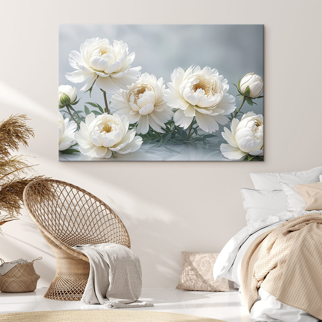 A group of white flowers